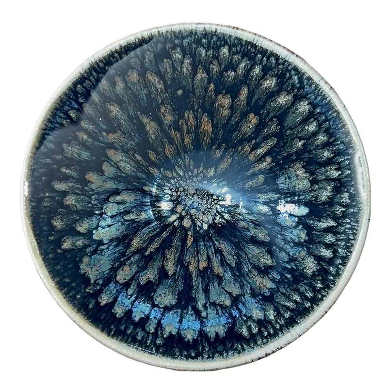 日進斗金百花建盞大花主人杯品茗茶杯茶具Tea cups, jianzhan China porcelain, China ceramics.