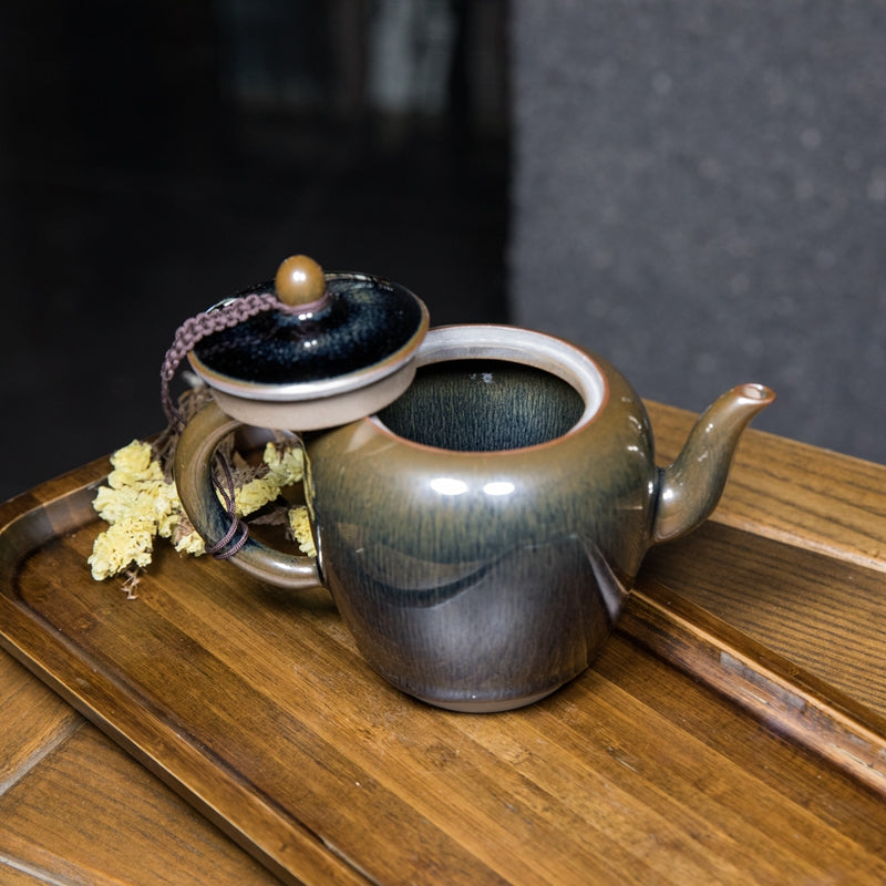 兔毫建盞壺Jian Zhan Rabbit hair pot