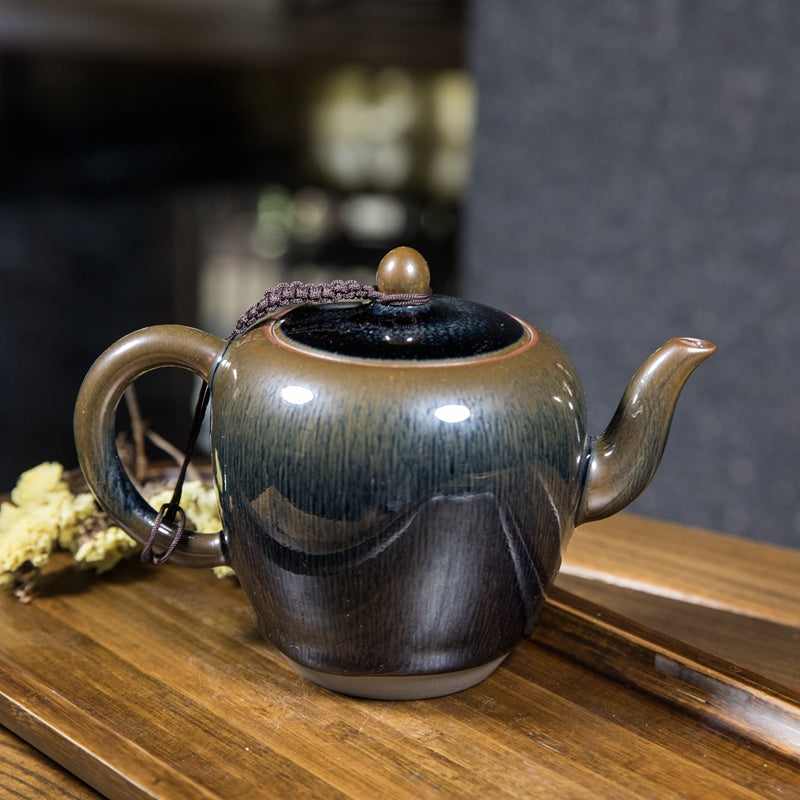 兔毫建盞壺Jian Zhan Rabbit hair pot