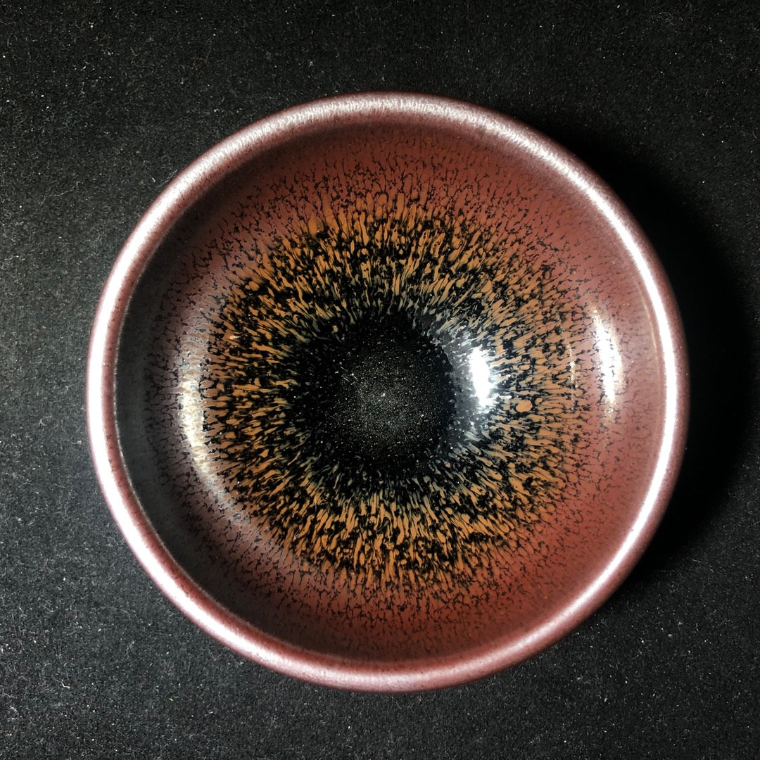 建盏主人杯 纯正柴烧 紫金鹧鸪精品