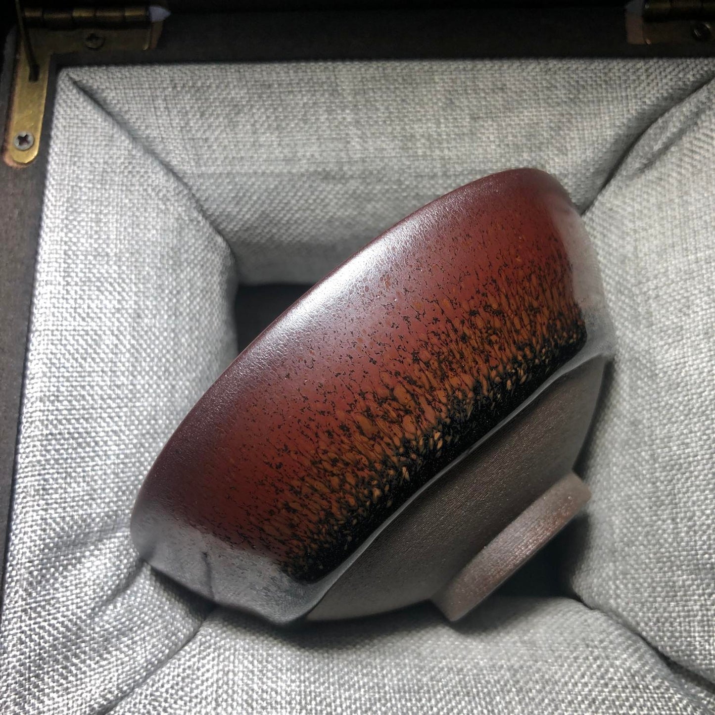 建盏主人杯 纯正柴烧 紫金鹧鸪精品