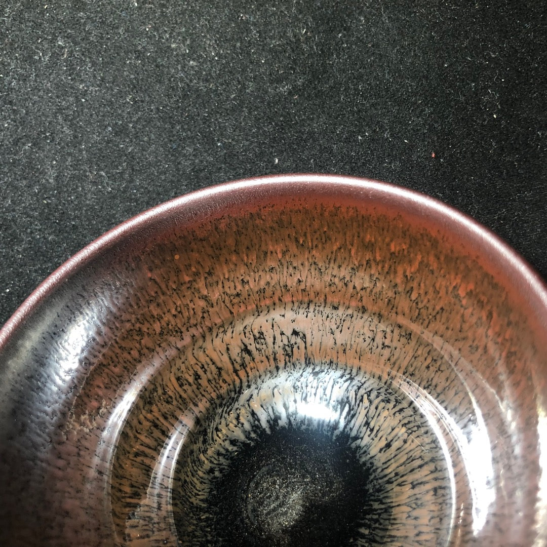 建盏主人杯 纯正柴烧 鹧鸪无足钵精品