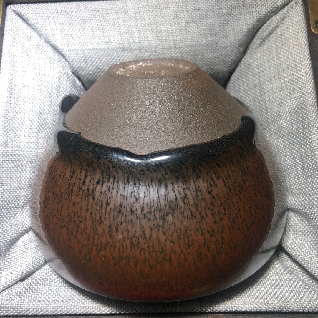 建盏主人杯 纯正柴烧 鹧鸪无足钵精品