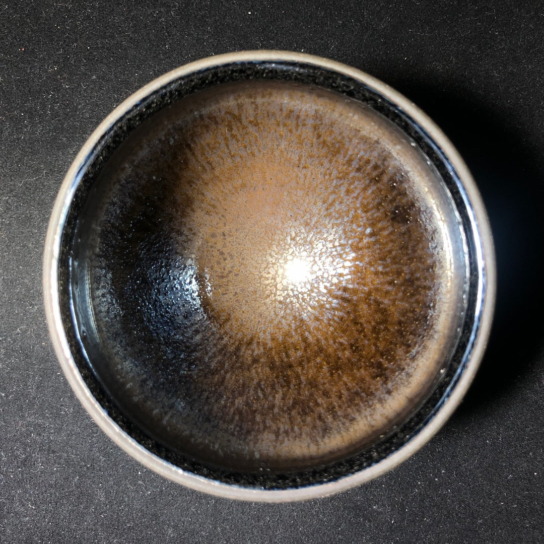 建盏主人杯 纯正柴烧 玉子油滴束口精品