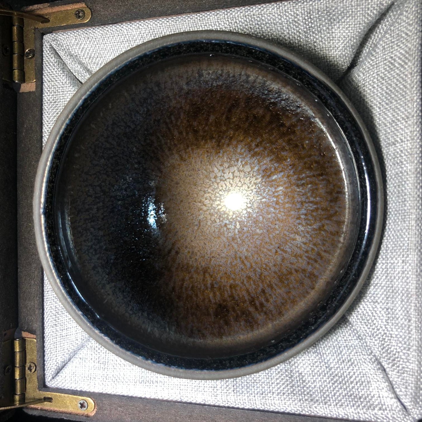 建盏主人杯 纯正柴烧 玉子油滴束口精品