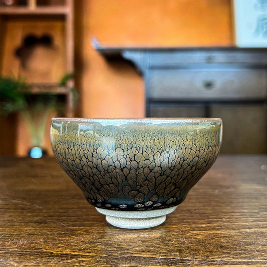 中国传统建盏鹧鸪斑品茗主人杯茶杯China porcelain tea set Pinming cup tea cup