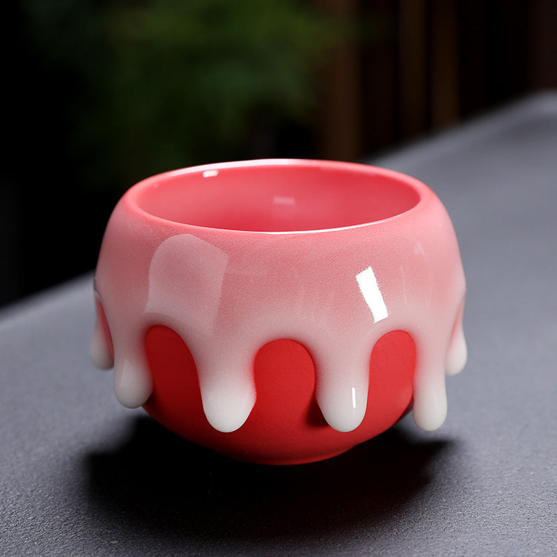 滴玉主人杯品茗杯有釉淚茶杯個性茶杯Pinming Cup Master Cup Teacup