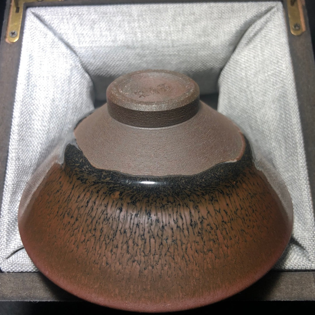 建盏主人杯 纯正柴烧 鹧鸪斗笠精品